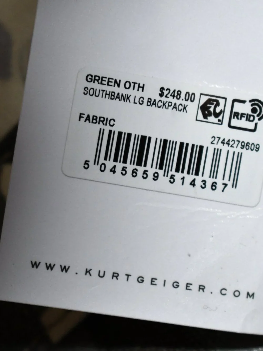 Kurt Geiger LARGE Southbank Camo Backpack in Green Camo #2744279609 NWT Details: